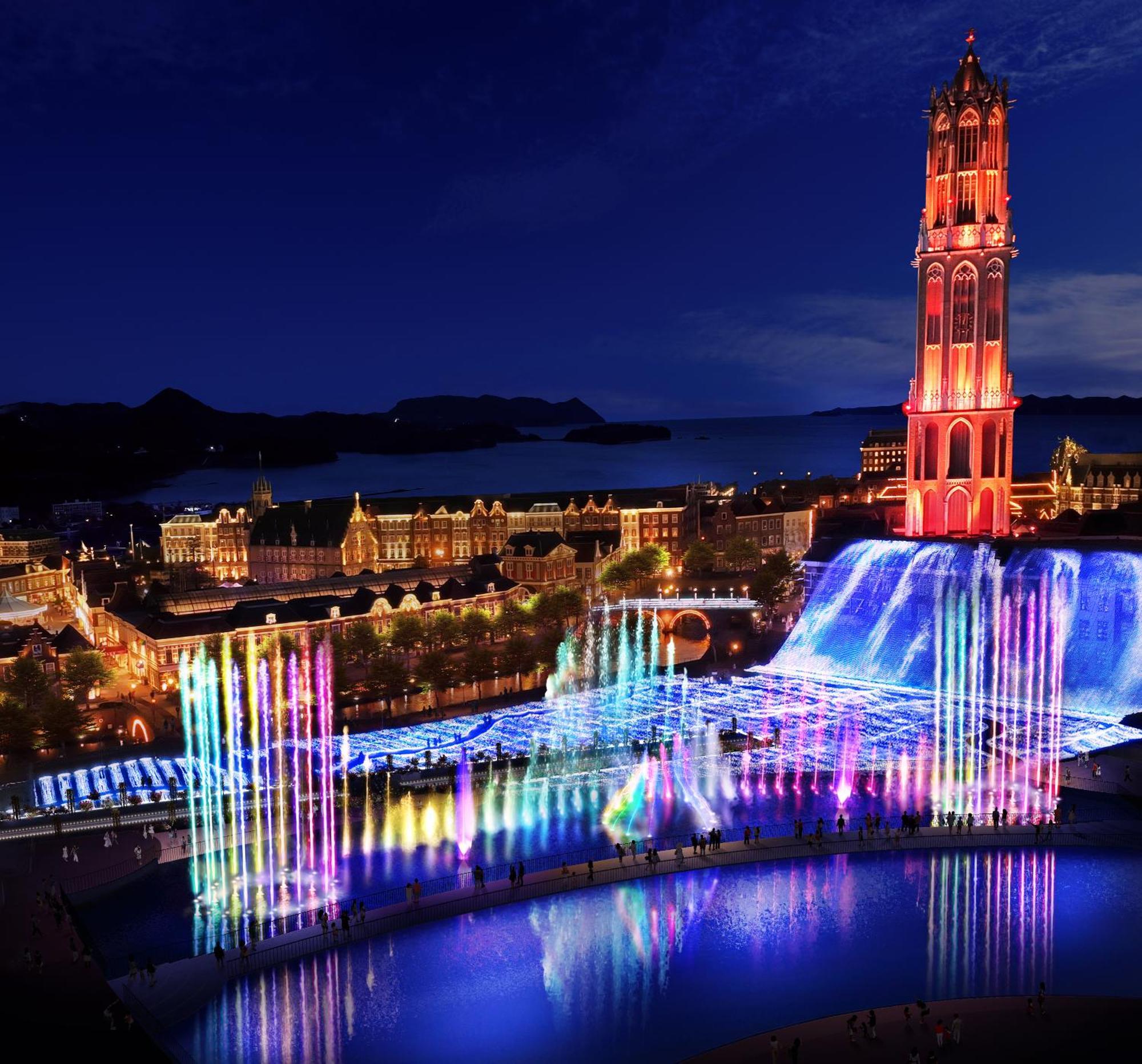 Hotel Den Haag Huis Ten Bosch Sasebo Luaran gambar Fountain of the Three Sisters